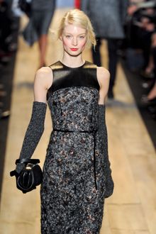 Michael Kors Fall 2012 Thin Black Leather Belt  - Lyst