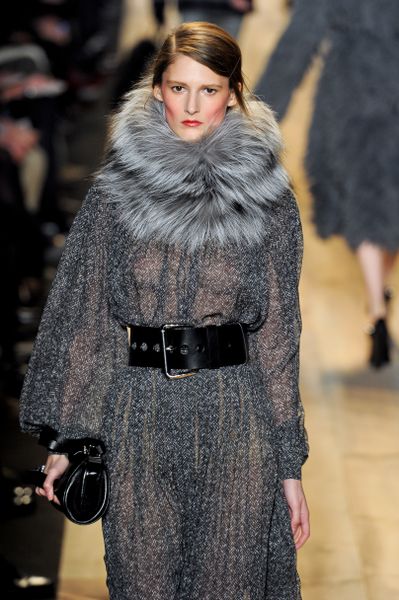 Michael Kors Fall 2012 Black Leather Clutch in Black - Lyst
