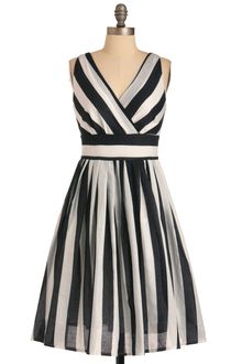 ModCloth Glamour Power To You Dress in Stripes - Lyst