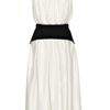 Preen Diamond Twotone Sandwashedsilk Dress in White - Lyst