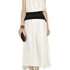 Preen Diamond Twotone Sandwashedsilk Dress in White - Lyst