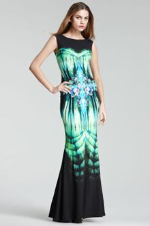 Roberto Cavalli Printed Mermaid Gown - Lyst