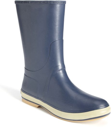 sperry top sider rubber boots
