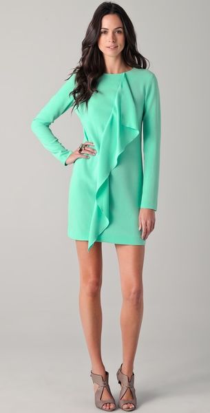 Tibi Draped Shift Dress - Lyst