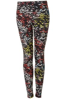 Topshop Aztec Print Leggings - Lyst