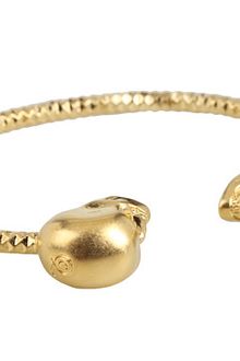 Alexander McQueen Twin Skull Bracelet - Lyst
