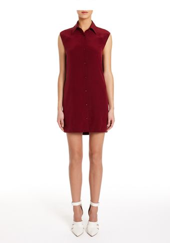  Duffle Bag Shirt Dress with Open Back 