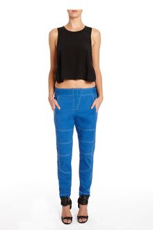 Alexander Wang Cropped Front Racerback Tank - Lyst