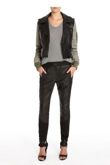 Alexander Wang Moto Pants with Leather Combo - Lyst