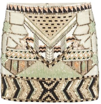 AllSaints Newaz Skirt - Lyst
