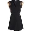 Balenciaga Vneck Dress in Black (nude) - Lyst