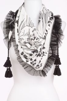 Betsey Johnson Tassel Scarf - Lyst
