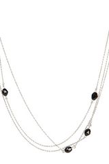 Breil Bloom Heart Sphere Onyx Necklace