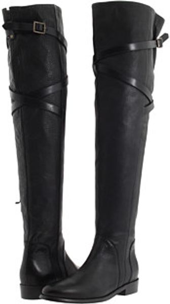 Burberry Grainy Leather Over The Knee Boots - Lyst