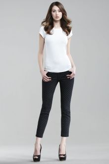 Current/Elliott The Stiletto Black Polka-dot Jeans - Lyst