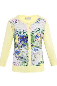 Erdem Yanne Printed Front Cardigan - Lyst