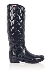 Hunter Navy Regent Savoy Quilted Boot
