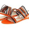 Jil Sander Flat Sandals in Orange (f) - Lyst