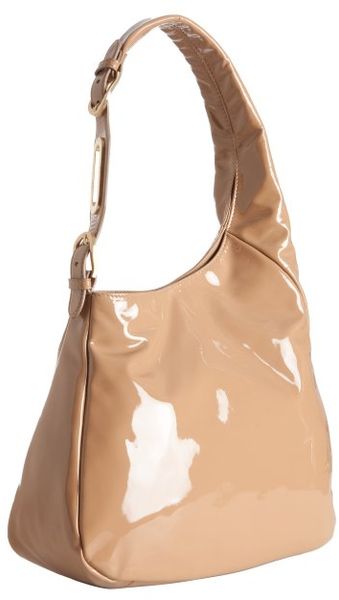  Nude Patent Leather Thelma Hobo 