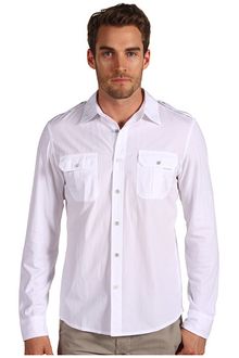 Michael Kors Poplin Front Safari Shirt - Lyst