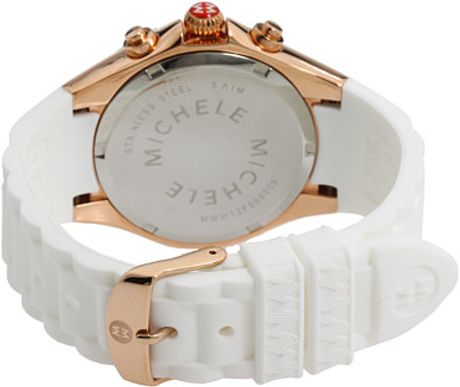 Michele Tahitian Jelly Bean White Rose Gold in White (w) - Lyst