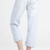 Mih Jeans The London Boy Cropped Jeans in White (stripe) - Lyst