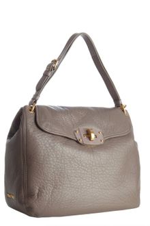 Miu Miu Clay Grained Leather Turnlock Bag - Lyst