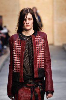 Proenza Schouler Fall 2012 Perforated Leather Top  - Lyst