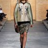Proenza Schouler Fall 2012 Fur Trimmed Fold Over Clutch in Brown - Lyst