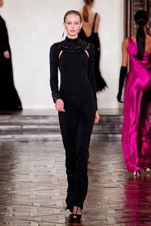 Ralph Lauren Fall 2012 Bead Embellished Evening Dress - Lyst