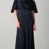 Temperley London Long Scarlet Shoulder Dress in Black (ink) - Lyst