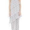 Thomas Wylde Printed Silkchiffon Dress in White - Lyst