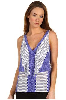 Tibi Tile Stripe Draped Top - Lyst