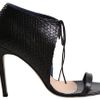 Tibi Stella Heel in Black (black python) - Lyst