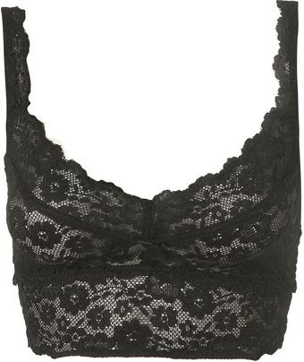Topshop Lace Crop Bralet - Lyst