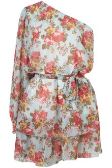 Topshop Asymmetric Floral Dress By Rare** - Lyst