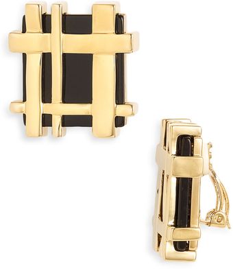  Gingham Stud Earrings 