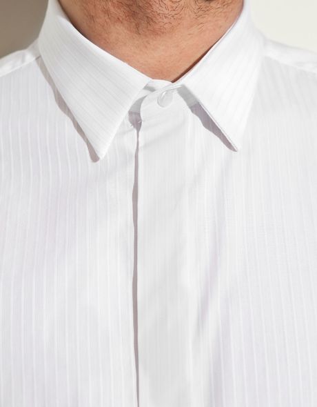 mens buttonless dress shirt