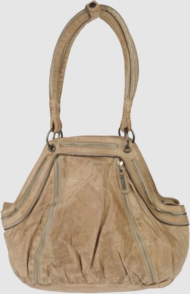 Diesel Large Leather Bags in Brown (sand) - Lyst