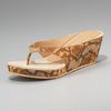 Donald J Pliner Pythonprint Thong Sandal in Beige (sand) - Lyst