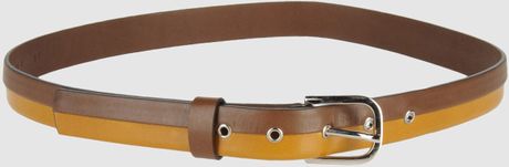 Marni Leather Belt in Brown (khaki) - Lyst