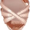 Miu Miu Metallic Watersnake Sandals in Pink (rose) - Lyst