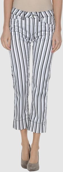 Moschino Jeans Cropped  Trousers - Lyst