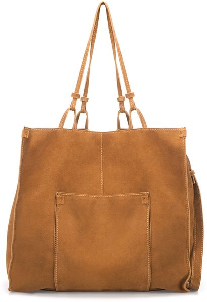 zara suede tote bag