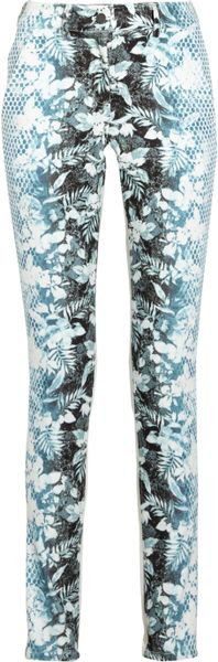 Alexander Wang Printed Highrise Skinny Jeans in Black - Lyst