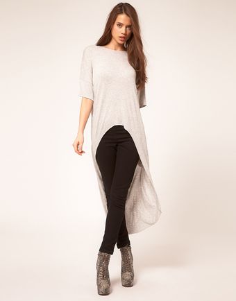 ASOS Collection Asos Top with Slouchy Extreme Dip Back - Lyst