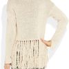 By Malene Birger Marrike Tasseled Looseknit Cottonblend Sweater in Beige (cream) - Lyst