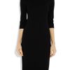 Jason Wu Contrastcollar Stretchponte Dress in Black - Lyst