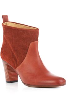 Maison Martin Margiela Printed Suede Ankle Boots - Lyst