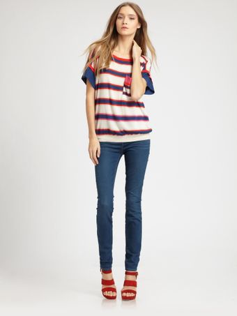 Marc By Marc Jacobs Sonja Stripe Sweater - Lyst